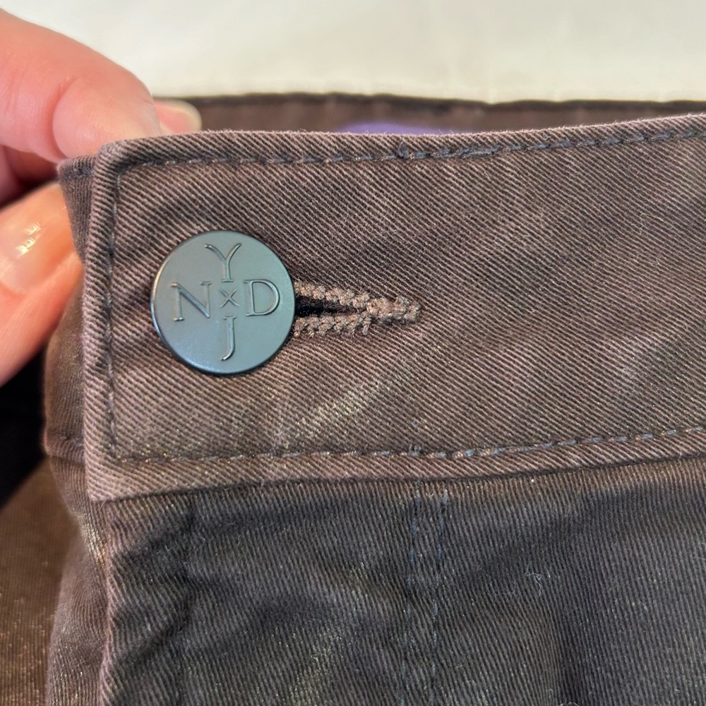 NYDJ Sz 8 AMI Skinny Jeans in Chocolate Brown - Picture 7 of 14